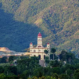 Nuestra Senora de la Caridad del Cobre Basilica at sunrise, El Cobre