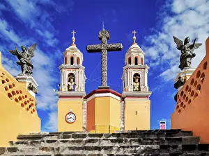 Holy Cross Prints: Nuestra Senora de los Remedios Church on top of the Great Pyramid