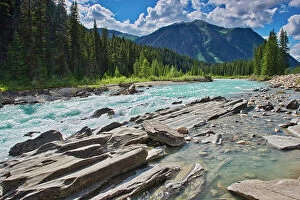 Images Dated 11th July 2023: Numa Falls om the Kootenay River and the Canadian Rocky Mountains, Kootenay National Park