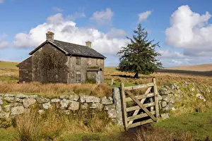 Devon Prints: Nun's Cross Farm on the remote moorland of Dartmoor National Park