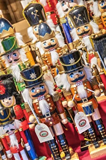 Nutcracker toy soldiers, Rathaus Christmas Market, Vienna, Austria