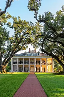 Louisiana Prints: Oak Alley Plantation; Louisiana, USA, North America