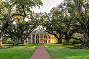 Louisiana Prints: Oak Alley Plantation; Louisiana, USA, North America