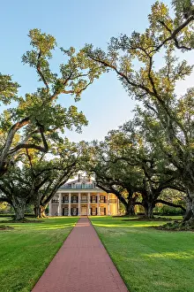 Louisiana Prints: Oak Alley Plantation; Louisiana, USA, North America