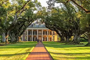 Louisiana Prints: Oak Alley Plantation; Louisiana, USA, North America