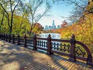 Central Park Prints: Oak Bridge, Central Park, New York City, New York, USA