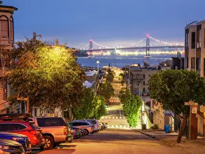 San Francisco Prints: Oakland Bay Bridge, San Francisco, California, USA
