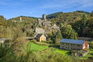 Ober- and Niederburg, Manderscheid castles, Eifel, Rhineland-Palatinate, Germany