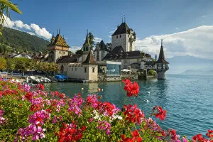 Images Dated 19th August 2019: Oberhofen Castle, Lake Thun, Switzerland