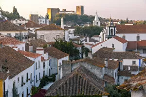 Images Dated 10th January 2019: Obidos at dusk, one of the most beautiful medieval villages in Portugal, taken to