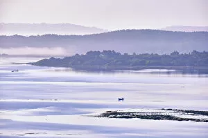 Images Dated 6th April 2022: Obidos Lagoon at Foz do Arelho. Caldas da Rainha, Portugal