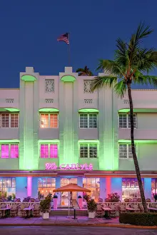 Q1 2025 Prints: Ocean Drive Art Deco District, illuminated with iconic Neon Colors South Beach