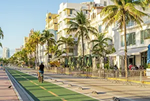 South Beach Prints: Ocean Drive, South Beach, Miami, Florida, USA
