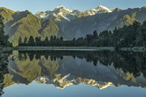 Oceania, New Zealand, Aotearoa, South Island, West Coast, South Westland, Lake Matheson