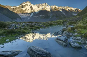 Oceania, New Zealand, Aotearoa, South Island, Mount Cook National Park, Mount Sefton