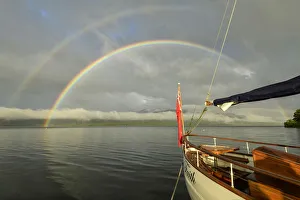 Oceania, New Zealand, Aotearoa, South Island, Southland, Te Anau, Lake Te Anau, Rainbow