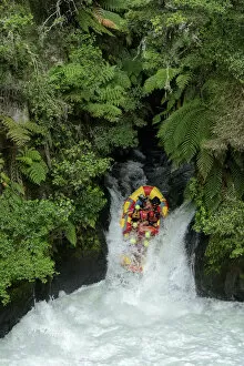 Oceania, New Zealand, North Island, Rotorua, Okere River, Tutea Falls