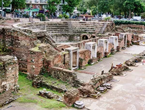 Theater Prints: Odeon at Roman Forum, Thessaloniki, Central Macedonia, Greece