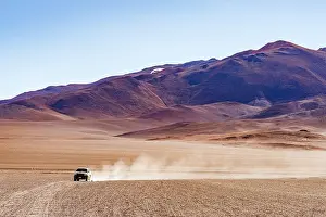Catamarca Prints: Off road on a dusty trail near Cerro Galan, Puna, Catamarca, Argentina