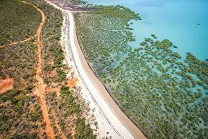Western Australia Collection: Off Road in Western Australia, Crab Creek, Broome. (Image taken from a DJI Drone)