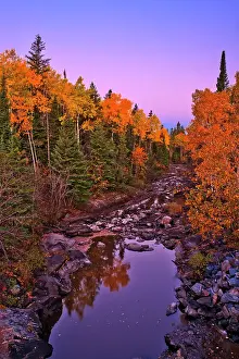 Taiga Prints: O'Hanley River at dawn Highway 304 near Manigotogan Manitoba, Canada