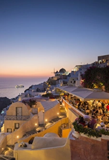 Mediterranean Prints: Oia, Santorini (Thira), Cyclades Islands, Greece