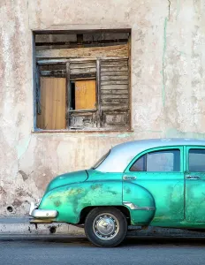 Classic Prints: Old American car, Havana, Cuba