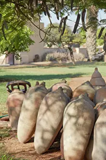 Distillery Prints: Old amphorae for pisco fermentation at La Caravedo'Hacienda & Distillery