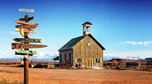 Red Rocks Prints: Old Barn, Arches National Park, Utah, USA