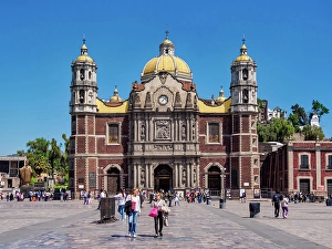 Atrium Prints: Old Basilica of Guadalupe, Plaza de las Americas, Villa de Guadalupe, Mexico City, Mexico