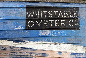 Images Dated 9th May 2023: Old boat on Whitstable beach, Kent, England