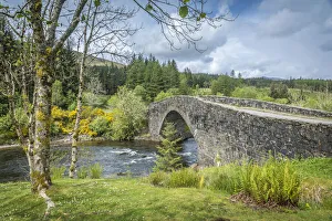Aryll And Bute Prints: Old Bridge over the River Orchy, Bridge of Orchy, Aryll and Bute, Scotland, Great Britain