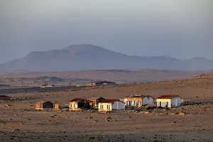 Luderitz Prints: Old buildings in the abandoned diamond mining town of Kolmanskop