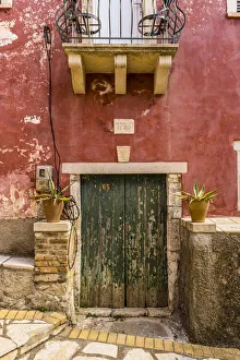 Old buildings in Lakones, Corfu, Ionian Islands, Greece