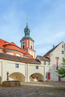 High Rhine Prints: Old castle, Waldshut-Tiengen, Southern Black Forest, Baden-Wurttemberg, Germany