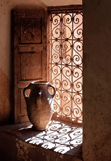 Q1 2025 Prints: Old clay pot on window ledge, Telouet Kasbah, Atlas Mountains, Morocco