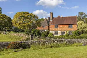 Country House Prints: Old cottage in the village of Slaugham, West Sussex, England