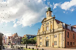 Altes Kaufhaus Prints: Old department store in the old town, Luneburg, Lower Saxony, Germany