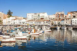 Images Dated 22nd June 2018: Old harbour, Ciutadella, Menorca, Balearic Islands, Spain