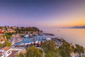 Images Dated 19th November 2019: Old Harbour at Dusk, Kaleici, Antalya, Turkey