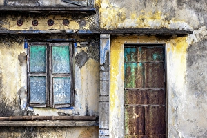 Hoi An Prints: Detail of old house, near Hoi An, Vietnam