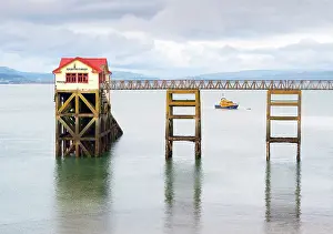 Gower Prints: Old Lifeboat Stations in Mumbles (Mwmbwls), Swansea, Wales