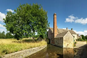 The Old Mill in Lower Slaughter, Gloucestershire, Cotswolds, England, UK