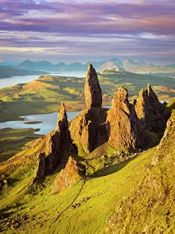 Highlands Prints: Old Man of Storr rock formation and Sound of Raasay