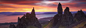 Old Man of Storr at Sunrise, Isle of Skye, Highland Region, Scotland