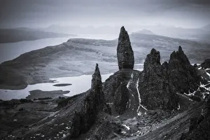 Storr Prints: The Old Man of Storr in winter, Isle of Skye, Scotland