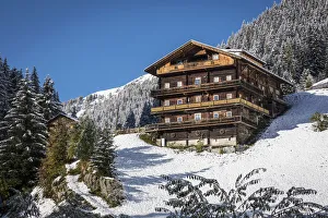 Mountain Farm Prints: Old mountain farm in the rear Villgraten valley, East Tyrol, Austria