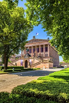 Museum Island Prints: Old National Gallery, Museum Island, Berlin, Germany, Europe
