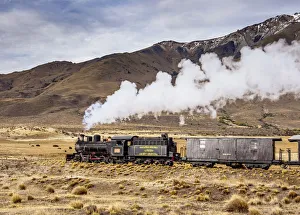 Old Patagonian Express La Trochita, steam train, Chubut Province, Patagonia, Argentina