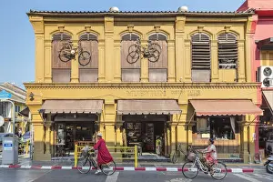 Urban Scene Prints: Old Phuket Coffee Station, Sino-Portuguese architecture, Phuket Town, Phuket, Thailand